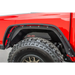 Red truck with tire rack - DV8 Offroad Gladiator Rear Inner Fenders in Black