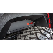 DV8 Offroad Jeep Gladiator Rear Inner Fenders - Black: Front bumper cover shown with rear bumper removed.