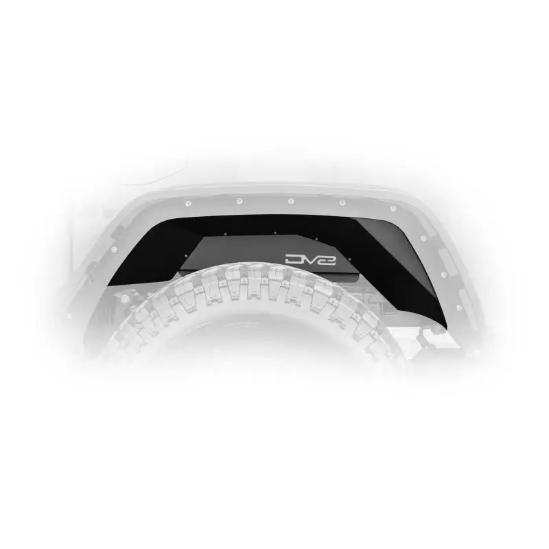 DV8 Offroad Jeep Gladiator Rear Inner Fenders - Black Bumper Cover