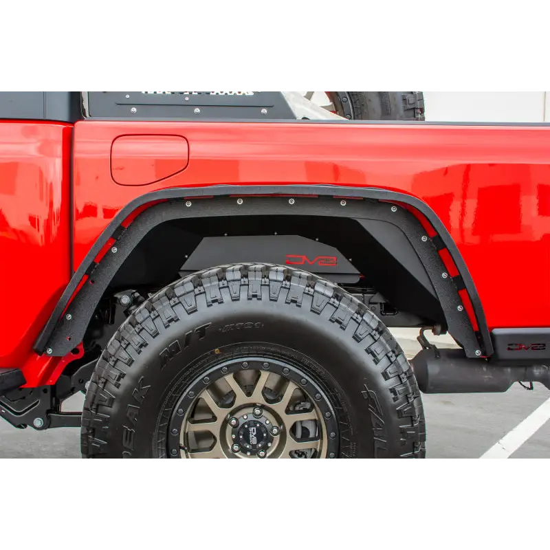 DV8 Offroad Jeep Gladiator rear inner fenders in black.
