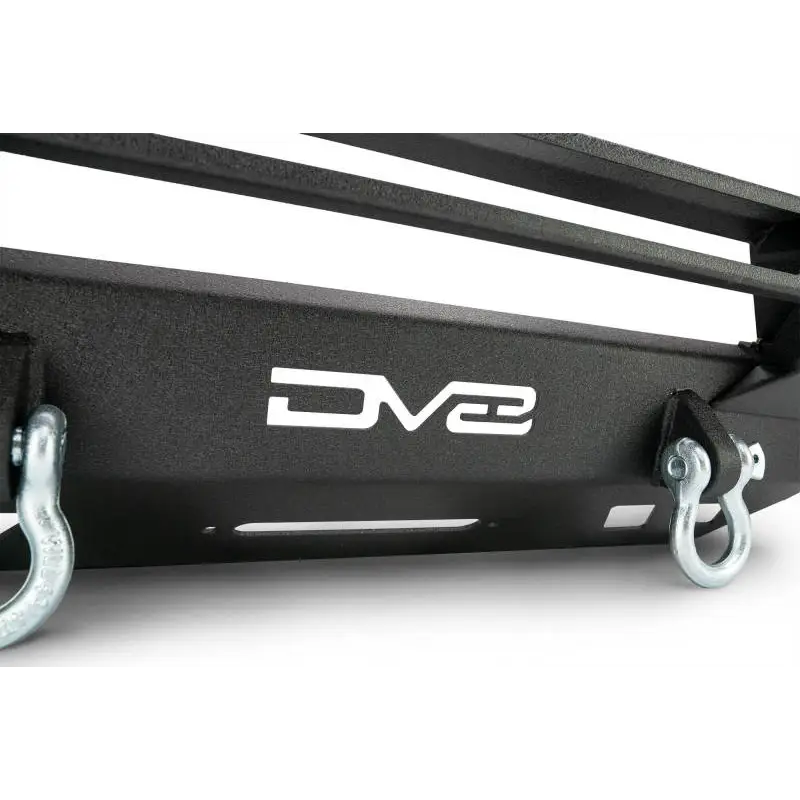 DV8 Offroad 2016+ Toyota Tacoma Center Bumper with metal bar on black truck