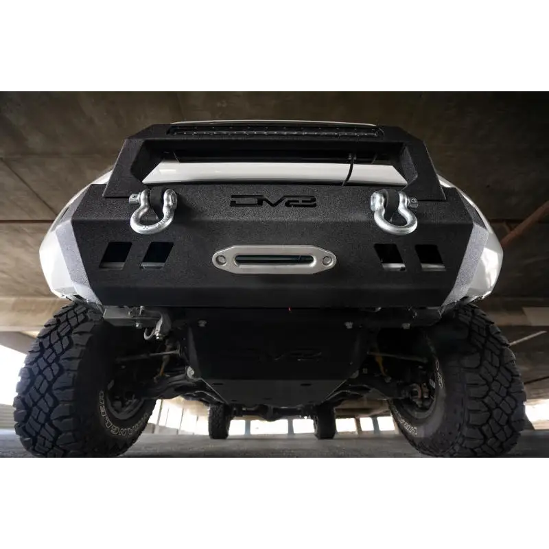DV8 Offroad 2016+ Toyota Tacoma Center Bumper with front bumper mounted on rear bumper