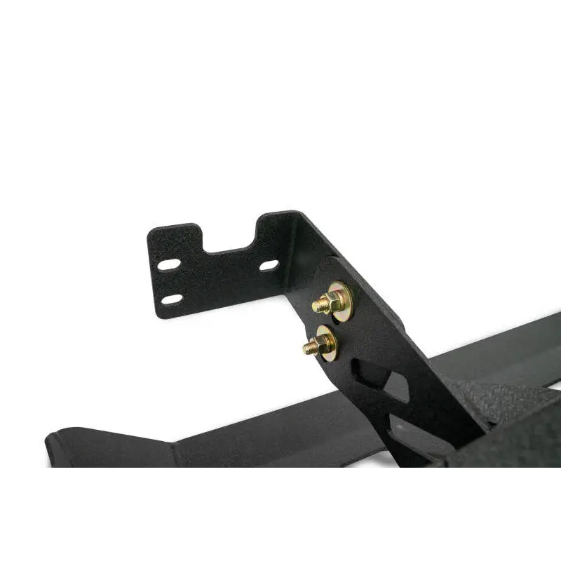 DV8 Offroad Toyota Tacoma Center Bumper - Black Metal Bracket with Brass Plate