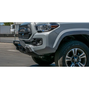 DV8 Offroad Toyota Tacoma Center Bumper: Grey Tacoma with Black Bumper