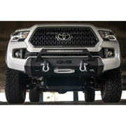 DV8 Offroad Toyota Tacoma Center Bumper - White Toyota Tacoma with Black Bumper
