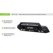 DV8 Offroad Toyota Tacoma Center Bumper with LED Light Bar