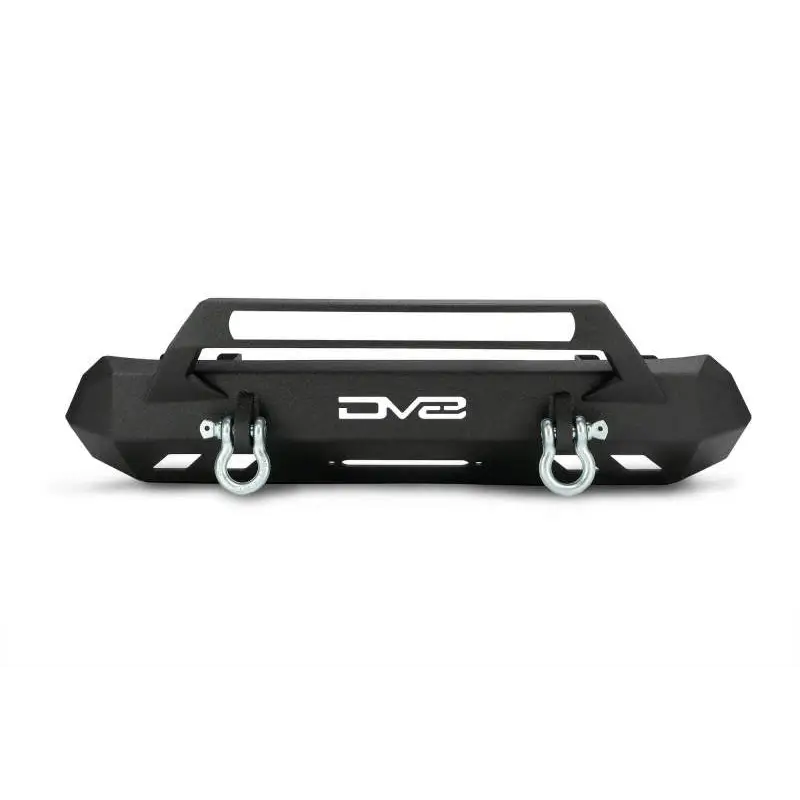 DV8 Offroad Toyota Tacoma Center Bumper - Black Truck Close Up