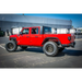 Red DV8 Offroad Jeep Gladiator Rear Bumper with Black Top and Tires