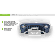 DV8 Offroad 2018+ Jeep JL/ Gladiator Angry Grill with multiple grilles