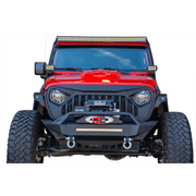 DV8 Offroad 2018+ Jeep JL/ Gladiator Angry Grill showcasing red jeep with front light bar