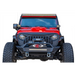 DV8 Offroad 2018+ Jeep JL/ Gladiator Angry Grill showcasing red jeep with front light bar