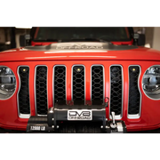 DV8 Offroad 2018+ Jeep JL Grill Amber Marker Lights with Front Bumper and Bumper Bar