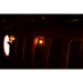 Red illuminated headlights of a car, DV8 Offroad 2018+ Jeep JL Grill Amber Marker Lights