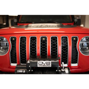 DV8 Offroad 2018+ Jeep JL Grill Amber Marker Lights with front bumper and bumper bar