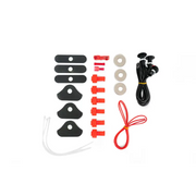 Close up of Jeep JL Grill Amber Marker Lights kit with cord, wires, and plug