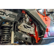 DV8 Offroad 2018+ Jeep JL / JT Engine Bay Compressor Mount with Front Suspension Mounted on Rear of Motorcycle