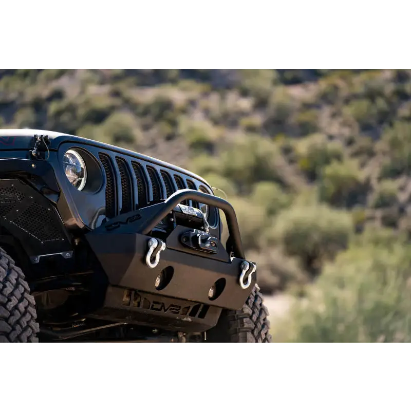 DV8 Offroad Jeep Wrangler JL Front Bumper - Black