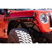 DV8 Offroad 2018+ Jeep Wrangler JL Front Inner Fenders - Black rugged ridge front bumper mount kit - jeep wr