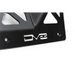 DV8 Offroad Jeep Wrangler JL light bar mount with logo on black metal frame