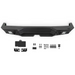 DV8 Offroad 2018 Jeep Wrangler JL MTO Series Rear Bumper - Black with Mounting Kit