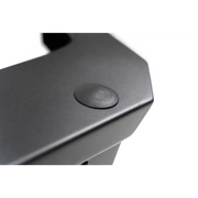 Black plastic box with button on DV8 Offroad 2018 Jeep Wrangler JL MTO Series Rear Bumper.