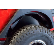 DV8 Offroad 2018+ Jeep Wrangler JL Rear Inner Fenders - Black with red Jeep and black tire cover