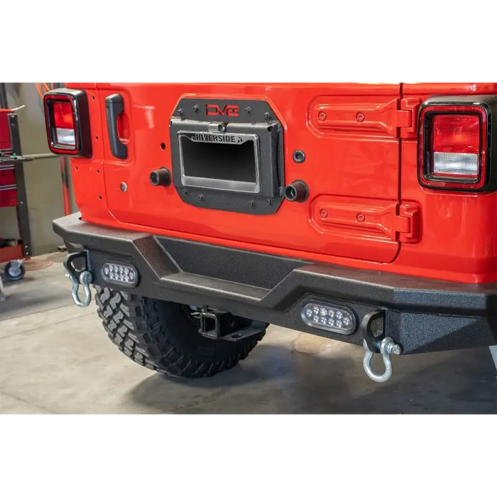 Red Jeep Wrangler JL Spare Tire Delete Kit