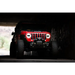 DV8 Offroad red front bumper on Jeep Wrangler JL/Gladiator