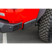 Red Jeep with Black Bumper and Tire in DV8 Offroad 2019+ Jeep Gladiator Bedside Sliders