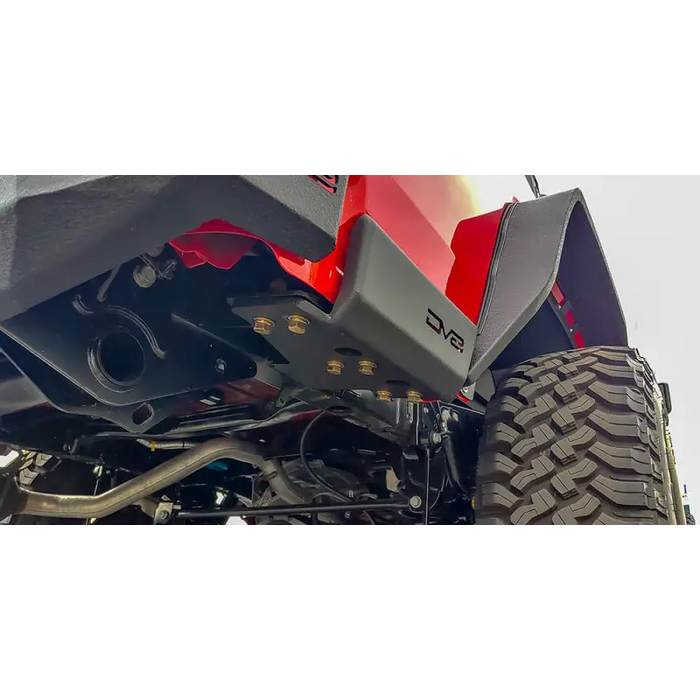Red ATV with big tire - DV8 Offroad Jeep Gladiator Bedside Sliders