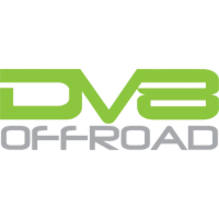 DV8 Offroad bull bar logo displayed on black bumper.