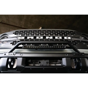 DV8 Offroad black bull bar for Ford Bronco factory bumper