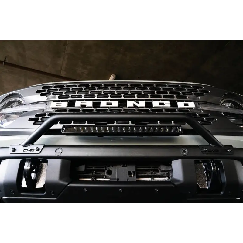 DV8 Offroad black bull bar for Ford Bronco factory bumper