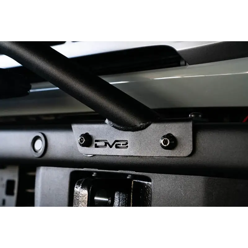 DV8 Offroad 2021-2022 Ford Bronco bull bar on black, door handle open