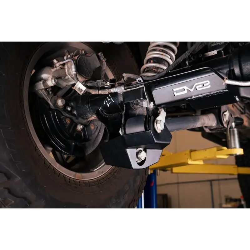 2021-2022 Ford Bronco rear shock guard skid plate installation.