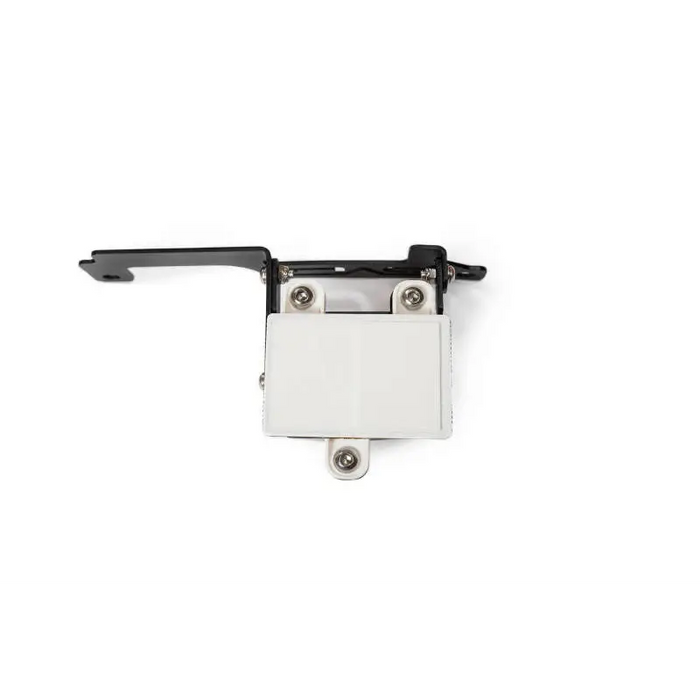 DV8 Offroad 2021+ Ford Bronco Adaptive Cruise Control Relocation Bracket - White and black door handle viewed from the back