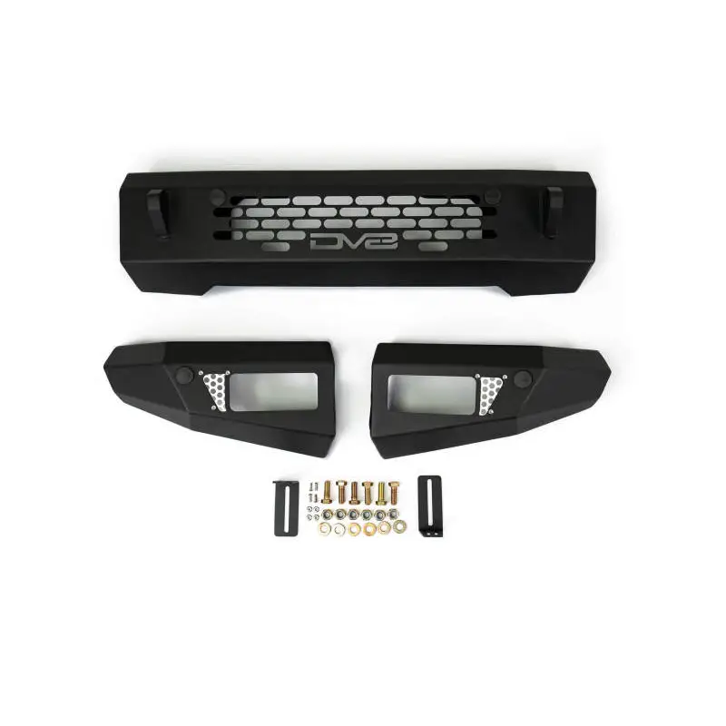 DV8 Offroad 2021+ Ford Bronco front bumper mount kit with light bar and pod light mounts