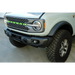 DV8 Offroad 2021 Ford Bronco Capable Steel Bumper with Green Light and License Plate Mount