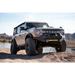 Front end of grey 2020 Ford Bronco with DV8 Offroad Modular Full Size Wing Conversion Kit