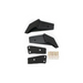 Black plastic front and rear brackets for Ford Bronco Modular Full Size Wing Conversion Kit.