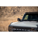 White truck with radio on front - DV8 Offroad Ford Bronco A Pillar Dual Light Pod Drop Mounts