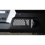 Black and white close up of a car on DV8 Offroad MTO Series Rear Bumper.