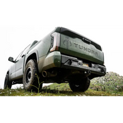 DV8 Offroad 2022-2023 Toyota Tundra MTO Series Rear Bumper on truck parked hill with white sky background