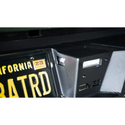 Close up of front car with license plate on DV8 Offroad 2022-2023 Toyota Tundra MTO Series Rear Bumper