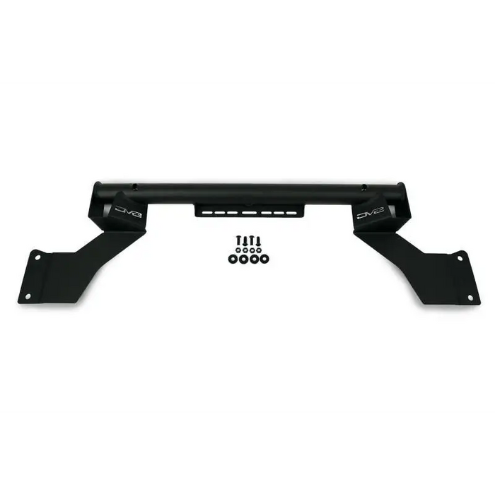 DV8 Offroad black rear speaker & light mount bar with number one on bumper