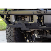 DV8 Offroad Ford Bronco license plate relocation bracket with front bumper.