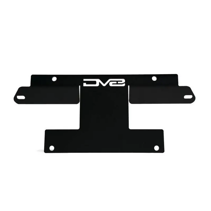 Black License Plate Brackets for BMW S-Class - DV8 Offroad 21-22 Ford Bronco Factory Front Bumper License Relocation Bracket