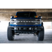 Blue lifted truck with black bumper - DV8 Offroad license plate relocation bracket for Ford Bronco.