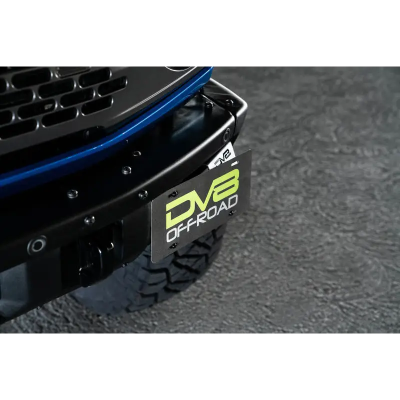 DV8 Offroad Ford Bronco Front Bumper with Logo and License Plate Relocation Bracket