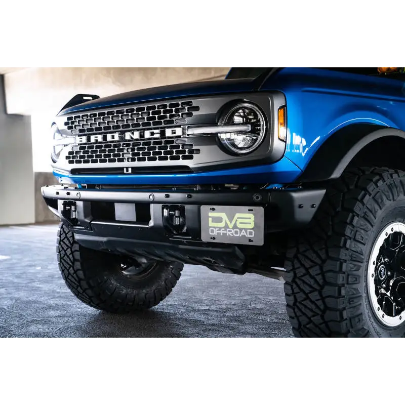 DV8 Offroad Ford Bronco license plate relocation bracket for Jeep Wrangler